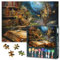 Book Jigsaw Puzzles for Adults 1000, Difficult Family Puzzle Educational Games Home Decoration Fantasy Castle, Challenging Puzzles for Adults Men & Women Gift (27.5x19.7)