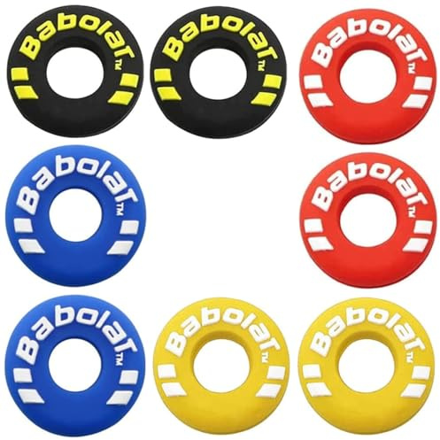 ShanBye Antivibrateurs Tennis,8 PCS Anti Vibration Raquette Tennis Amortisseur Anti-Vibration Silicone pour Raquettes Tennis et Badminton Adapté Tous Modèles Intégré Anti-Vibrateur