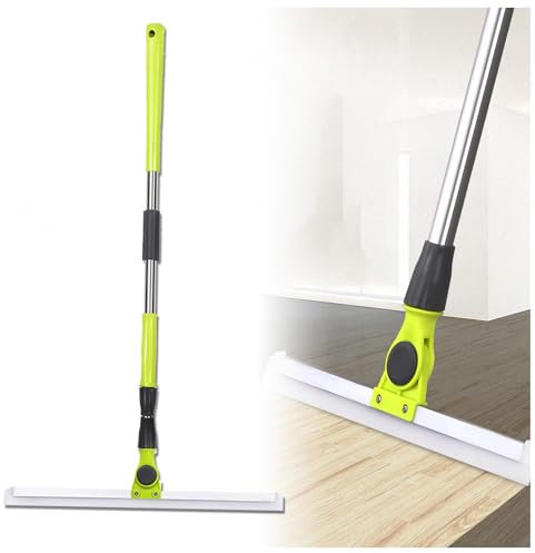 Escoba de Aire como se ve en la televisión, con 51 sobleos de Piso de Mango Largo para el Piso de concreto, la Escoba mágica escobilla Limpia Vidrio, Polvo Fino, Cabello, líquidos, Grande: 50 × 130