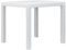 KLYEON Gartentisch Weiß 79 x 79 x 72 cm Kunststoff Rattan-Optik Gartenmöbel Tische