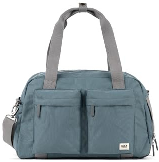 Roka London Gatwick Recycled Canvas Duffle Bag Airforce Small