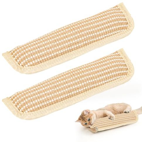 Encuryna 2 Stück Katzenminze Spielzeug, 35 cm Katzenminze Kissen, Großes Jute Kratzbrett Für Katzen Katzenspielzeug en Von Hauskatzen Und Kätzchen