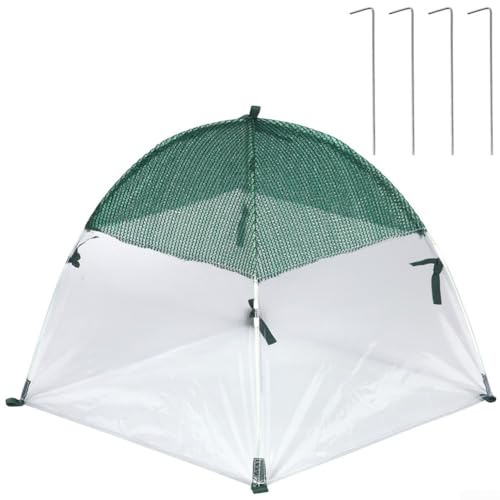 Housse de protection pour plantes, mini serre d'hiver pour plantes, protection contre le gel, filet de jardin, barrière contre les insectes et les oiseaux pour légumes et fruits (D)