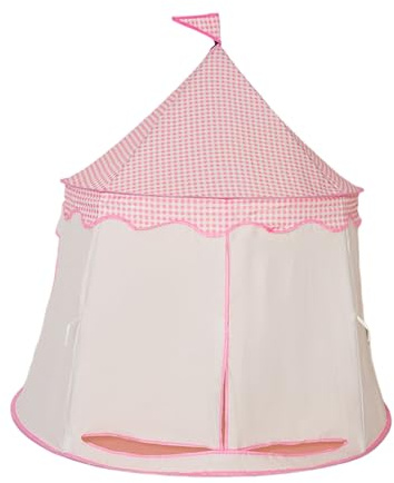 Interior Playhouse - Children Activity Center, Patterned Textile Toy Palace with Tie Back Doors, Creative Imaginative Discovery Zone, Ideal for Playroom Gathering Classroom
