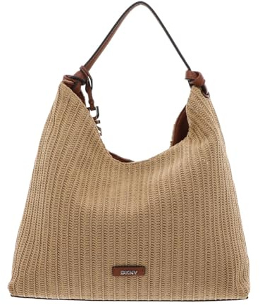 DKNY Schultertasche Paula Hobo Bag Natural/Saddle beige