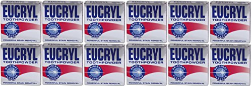 x12 Eucryl Smokers Tooth Powder Original 50g