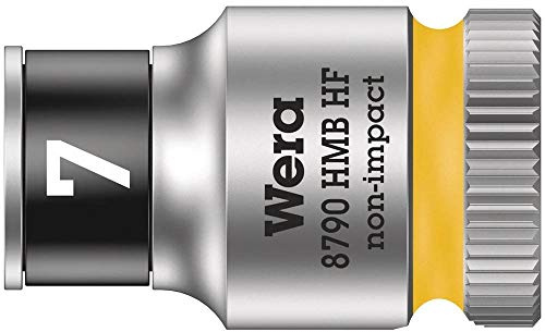 Wera 05003741001 8790 HMB HF Zyklop-Steckschlüsseleinsatz mit 3/8-Antrieb mit Haltefunktion, 7.0 x 29.0 mm
