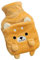 lulalula Bouillotte de 1 litre avec housse fantaisie Shiba Inu en peluche super douce en caoutchouc naturel de qualité supérieure, fournit chaleur, sécurité et confort (Brun Clair)