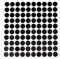 Alomejor Billardtisch Punkte Selbstklebend Billard Snooker Ball Point Sitcker Billard Zubehör(America Snooker 10mm)
