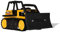 Steel Classics Bulldozer, Tonka, Bulldozer-Spielzeug für Kinder, Konstruktionsspielzeug für kreatives Spielen, gelb-schwarz, für Kinder ab 3 Jahren