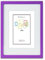 CHELY INTERMARKET Marco con paspartu A4 (Int 15x20cm) Morado MOD 351 cuadro ideal para fotos