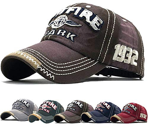 Yutdeng Cappellino Uomo Donna con Visiera Casuale Berretto Unisex Cotone Ricamato Hip Hop Traspirante Vintage Hat Estate