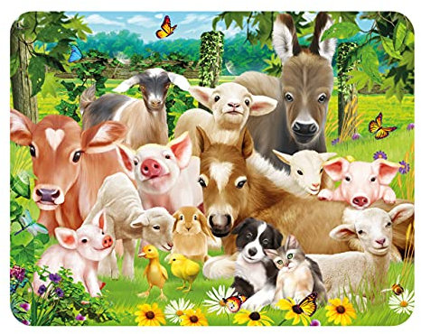 3D LiveLife Magnet - Baby Farm Animals from Deluxebase. Lenticular 3D Cute Fridge Magnet. Magnetic decor for kids and adults with artwork licensed from renowned artist, Michael Searle