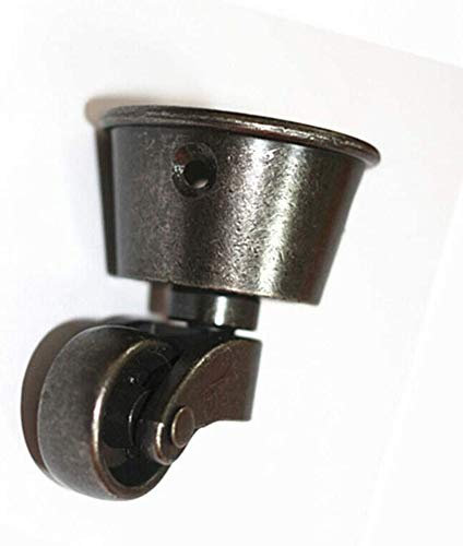 Solid Brass Castor Wheels Casters Antique Polished Cups for Furniture Sofa Beds