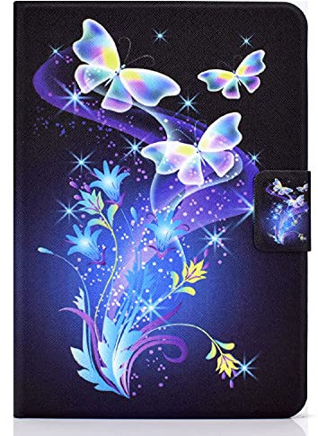 Bspring Étui liseuse Compatible avec Kindle Paperwhite 2021 6,8 Pouces (17,3 cm) 11e Génération - Étui à Rabat magnétique Protection en Simili Cuir avec Auto Réveil/Veille,Papillon