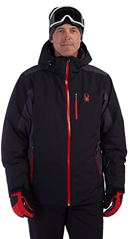 Spyder Herren Vertex Insulated Ski Hooded Snow Jacket Jacke, Schwarz S23, M