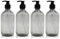 4Pcs Empty Press Pump Bottles, 300ML Refillable Bottle for Cooking Sauces, Plastic Liquid Soap Dispenser Refillable Container for Cooking Sauces, Essential Oils, Lotions, Shampoo, Conditioner