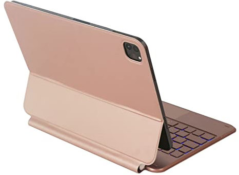 HAODEE Para iPad Pro 11 2021 2018 Air 4 5 2020 2022 Folio Touch retroiluminado Traypad Magnetic Smart inalámbrico Cajas de Teclado de Teclado inalámbrico (Color : Rosegold, Size : iPad Air 5)