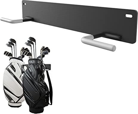 Golf Bag Wall Mount Rack,Durable Golf Storage Organizer,Golf Bag Storage Rack for Garage Wall,Golf Bag Hangers,Golf Club Wall Mount Rack,Blat Blat Golf Bag Organizer-All for Expand Storage Space