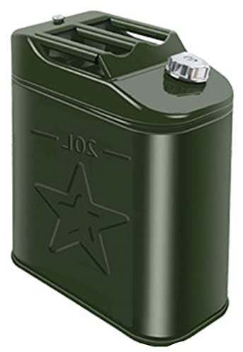 SHENGSHIYU 5 Galones De Gasolina De 20 litros, Depósito De Gasolina con Manguera para Motocicleta De Coche, Adecuado para Automóviles Y Motocicletas,Aluminumcover-20L