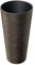 URBNLIVING Large Round Tall Concrete and Wood Look Planter Flower Plant Pot Indoor Outdoor Garden Decor (Coffee)