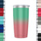 Mi Ko Mi Ka Taza Termo Café y Te para Llevar en Mano o en Coche - Taza Térmica de Acero Inoxidable Asa Tapa (600ml, Rosa Degradado)