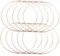 VILLCASE 10st Makramee-metallringe Kreis Metallbügel Traumfänger-metallreifen Bastelringe Aus Metall Stickrahmen Kranzringe Makramee-Ring Aus Holz Traumf?nger Ring Reifenring Kreuzen