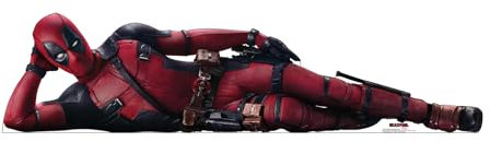 Cardboard People Deadpool Pappaufsteller in Lebensgröße, zum Hinlegen – Deadpool (Film)