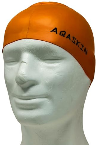 Cuffie Nuoto Professionali in Silicone Pro Bielastico - SCONTI QUANTITÁ - Piscina, Acquagym, Sport Acquatici - Adulti e Ragazzi - Quantità 25-50-100 pz. (FLUO Arancione, Pack da 1 pz.)