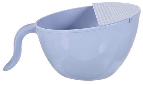 ABOOFAN Lavatrice per Riso per Scolare Il Riso con Manico Scolapasta in Pp per Cucina (sky-)