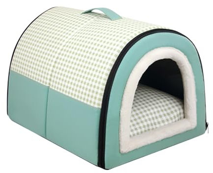 leryveo Cama para Perros Cubierta Impermeable - Cuevas para Gatos extraíbles para Gatos de Interior portátiles con Fondo Antideslizante | Acogedor escondite para Gatos, cómoda Cama Tipo Cueva