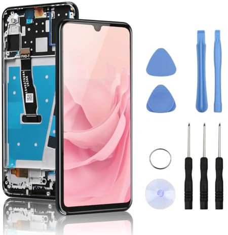 Yodoit Ersatz-LCD-Bildschirm für Huawei P30 Lite, 6,15 Zoll Display mit Rahmen, Touch-Digitzer, Montage mit Reparaturwerkzeug-Set