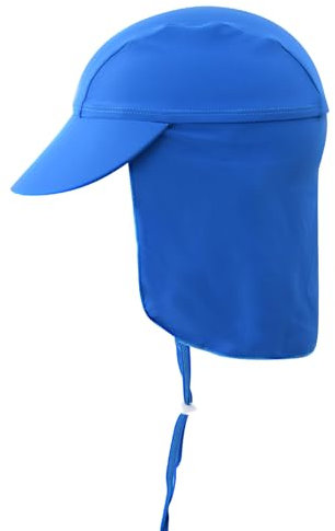 PTJJXA Sonnenhut Kinder, Sonnenhut Baby UV Schutz 50, Baby Kleinkind Sonnenhut, UV Mütze Baby mit Verstellbarer Kinnriemen für Jungen Mädchen 1-6 Jahre (DE/NL/SE/PL, Alter, 1 Jahr, 6 Jahre, Seeblau)