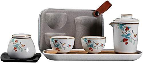 Ensembles à thé en céramique européens, ensemble de tasses à café d'affaires, ensemble de tasses à thé de voyage avec plateau, théière en céramique chinoise, infuseur, théière en porcelaine, 1 théiè