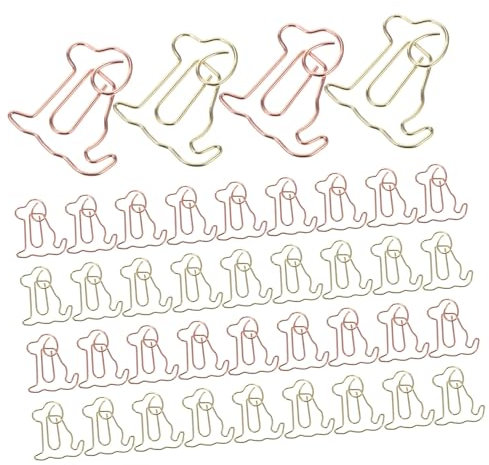HONMEET 50stücke Niedliche Hund Büroklammern Bunte Kleine Rückholclips Für Dokumente Lesezeichen Und Kreative Diy-projekte Für Büro Und Schule