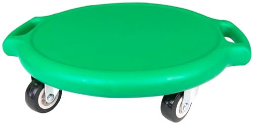 Chidiam Kinder Rollbrett Balance Board Für Kinder, Scooter Board mit Haltegriffen und Umlenkrollen, Kindersport zur Förderung von Balance, Motorik & Koordination, Balance Spiel ab 3 Jahren