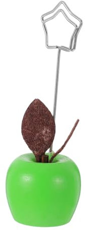 Uonlytech Apple Message Ordner Kartenhalter Zur Dekoration Memo-clip Bildhalter Für Tafelaufsätze Desktop - Notizpapierklemme Aktenhalter Für Den Schreibtisch Papiergewichte Green Holz