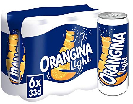 Profitez de la fraîcheur pétillante des 6 bouteilles 33cl d'Orangina Light, boisson légère et rafraîchissante- Lot De 3