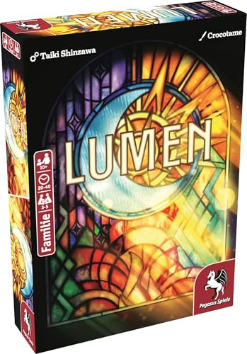 Pegasus Spiele 57263G - Lumen- Das Stichspiel, bei dem du die Karten Nicht siehst!, Bunt, Lebendig