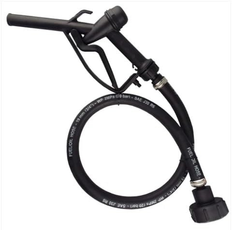 AP Supplies Fuel Gun, 3/4in Rubber Hose 2m, Tank Adaptor
