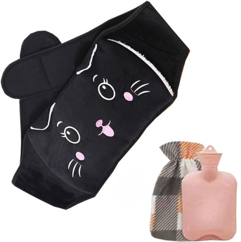 Hot Water Bottle Belt for Adults 1 Liter Warm Water Waist Belt with Velvet Hot Water Bottle Waist Belts for Improving Blood Circulation
