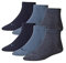 Unisex Quarters Socken Sportsocken 6er Pack (Denim Blue, 6 Paar - Gr- 39-42)