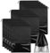 15 PCS Travel Shoe Bag, Large Portable Drawstring Shoes Storage Bags Non-Woven Dust Proof Pouch Space Saving Organizer with Transparent Slot for Men Women Daily and Travel Use (Black)
