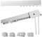 Binario Tenda Soffitto Lineare in Alluminio Bianco Personalizzabile, Completo di Accessori per il Fissaggio, Movimento a Corda, Bastone Tende a Soffitto o Parete Scorrevole (260CM MOVIMENTO A CORDA)