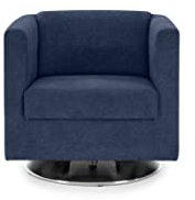 LOOKS by Wolfgang Joop Looks I Designer Sessel mit Federkern, Holzwerkstoff, dunkelblau, 72x71x75 cm