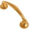VIBE Georgian Bow Handle 175mm on Brass Pull Handle on Brass for Internal Doors