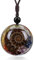 WULILONG 7 Chakra Healing Crystal Natural Gemstone Rainbow Crystals Orgone Energy Generator Protection Amulet Pendant Necklace for Women Men (Rectangle) (#13)
