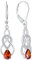 YL Damen Unendlichkeit Keltischer Knoten Tropfen Ohrringe 925 Sterling Silber Januar Geburtsstein Granat Ohrringe