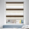 Doppelrollo Klemmfix ohne Bohren/mit Bohren, Duo Rollos für Fenster & Tür Weiß-Beige-Braun 100x220 (BxH) Lichtdurchlässig & Verdunkelnd Klemmrollo Fensterrollo Sonnenschutz Duo Rollo