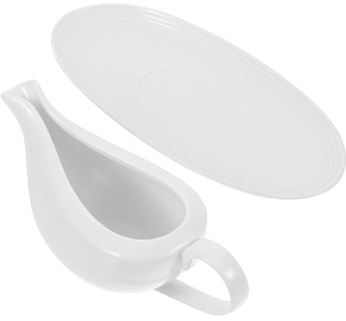 HOMSFOU Cubo De Jugo De Taza De Leche Juego De Servir Salsera Plato Vertedor De Vidrio Para Tumbas Contenedor De Lanzadores Envase Titular De Crema Funerario Salsa Colocar Cerámica